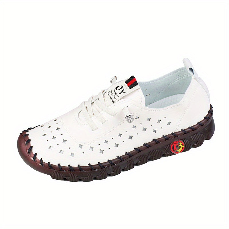 Women's Lace up Soft Sole Walking Shoes Anti-slip Casual Shoes