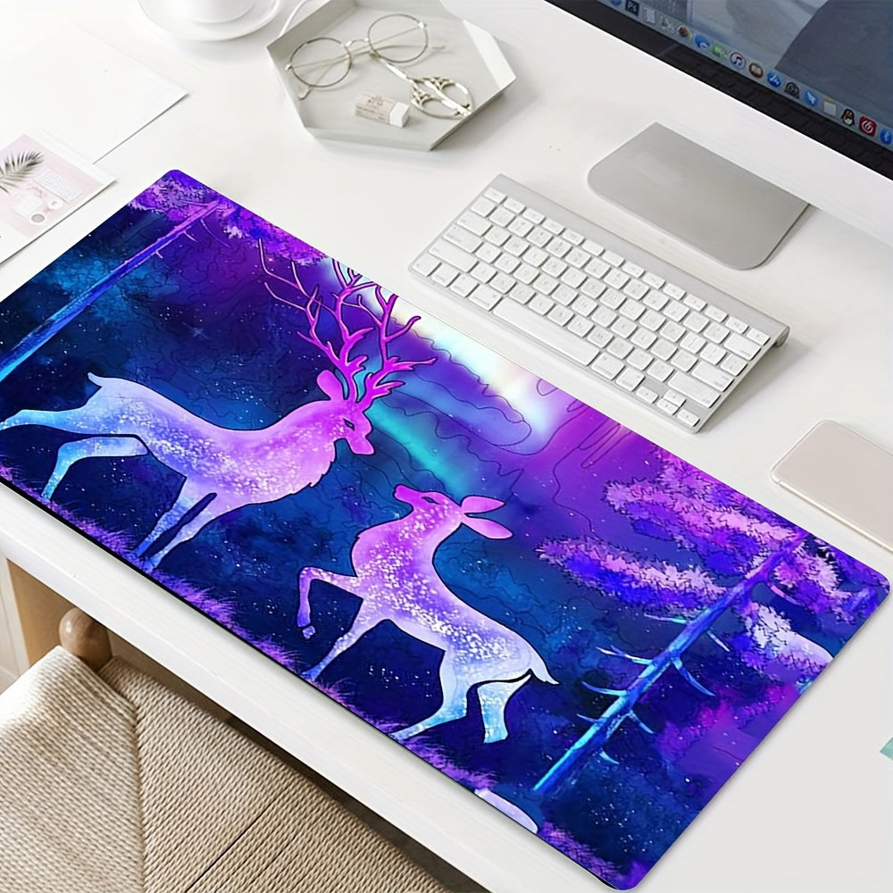 Starry Sky & Little Deer Mouse Pad - Office & Holiday