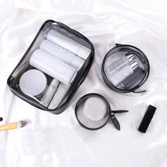 Clear PVC Makeup Bag Beauty Case Zipper Pouch