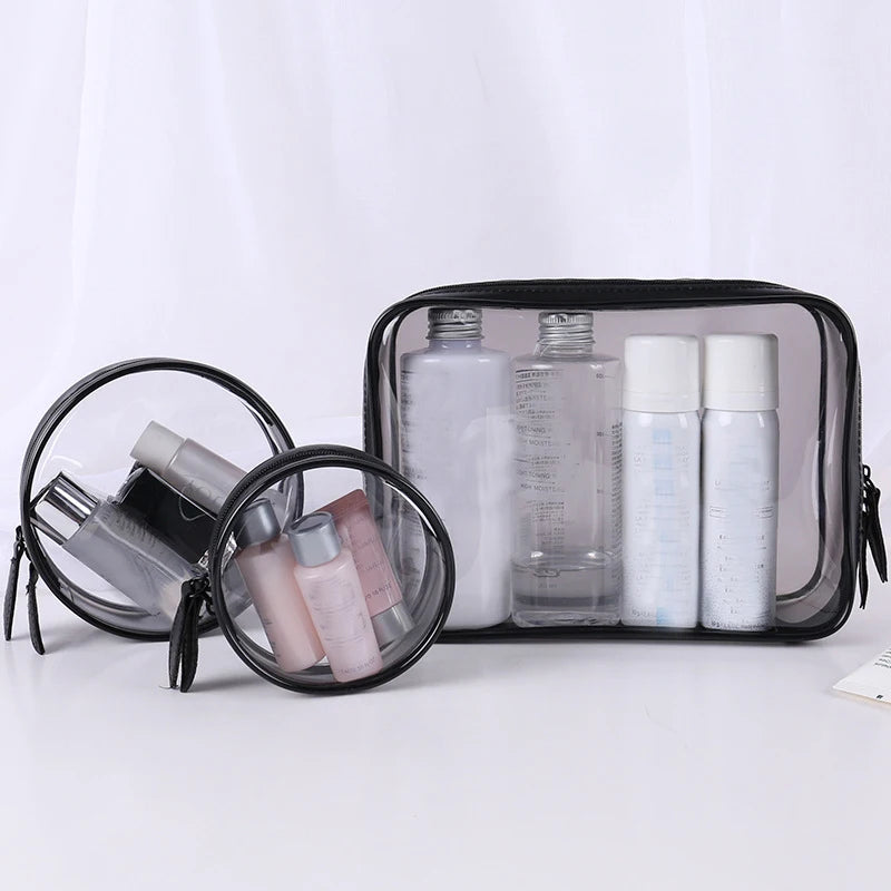 Clear PVC Makeup Bag Beauty Case Zipper Pouch