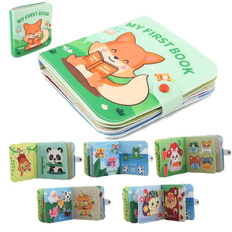 3D Animal Recognition Quiet Book with Fox Illustration