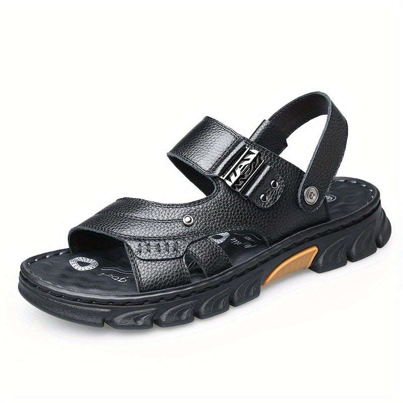 Men's Durable Non Slip Hiking Sandals - Comfy Outdoor Beach Water Shoes