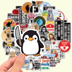 50 Pack Funny Graffiti Vinyl Stickers for Laptops Motorcycles Guitars