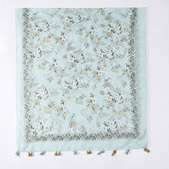 Floral Tassel Scarf Print Breathable Shawl Casual Windproof Headwrap