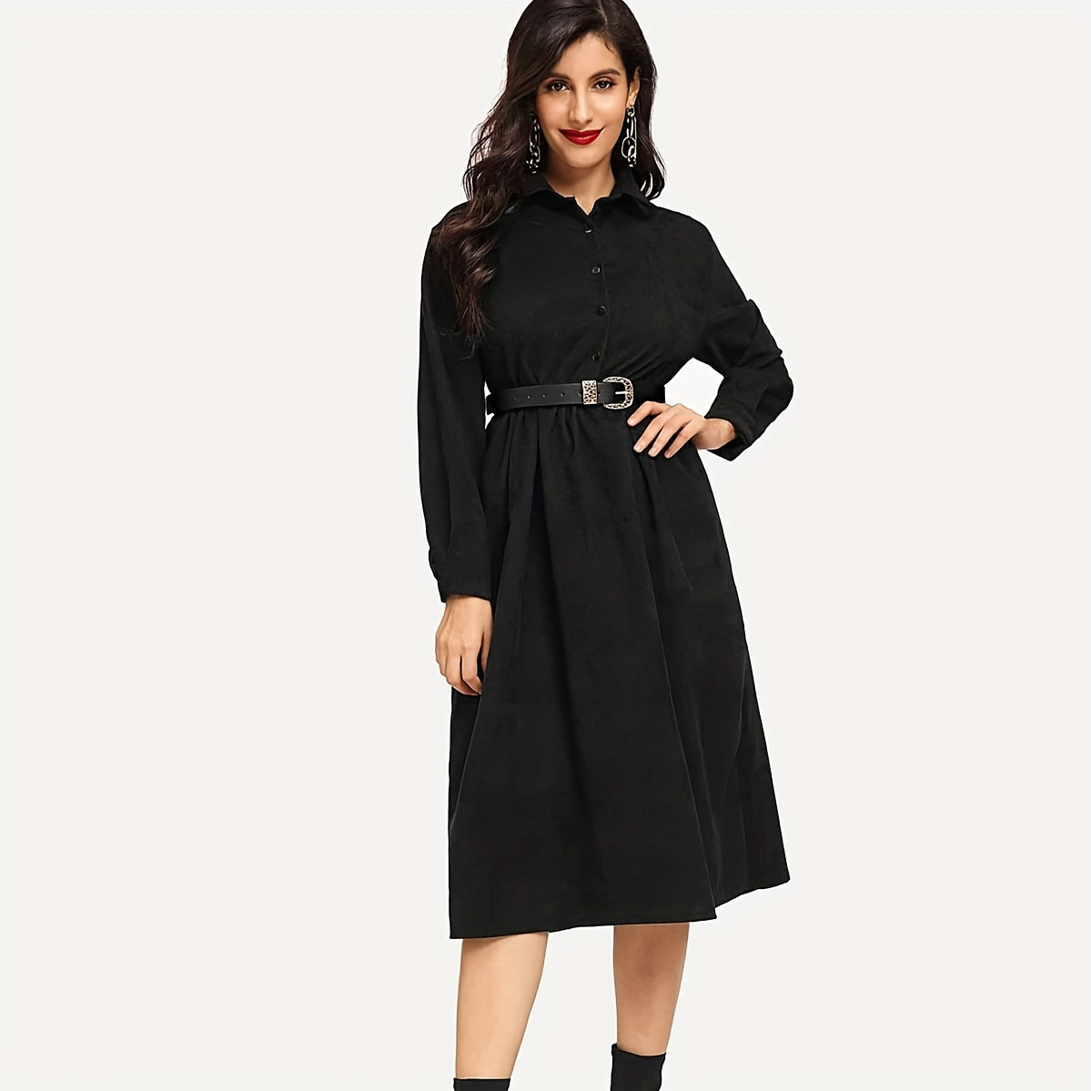 Hollow Buckle Belt PU Leather Casual Waistband Women Jeans Pants Dress Belts