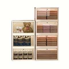 Stackable Storage Bins w/Lids - Organize Home & Office