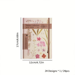 Zircon Series Hand Account DIY Decoration Material Package 24 Sheets