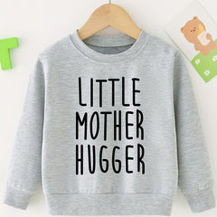 Mother Print Sweatshirt Boy's Casual Graphic Crew Neck Pullover