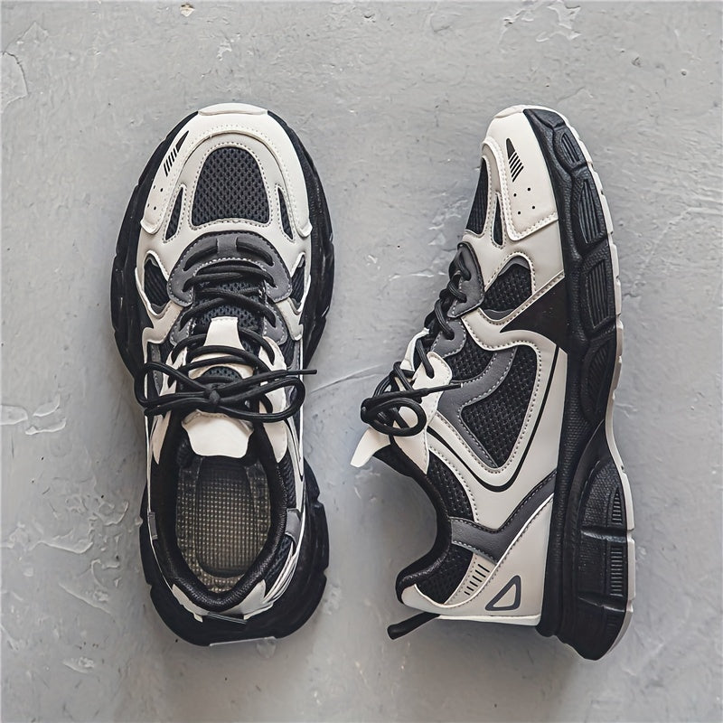 Men's Casual Mesh Sneakers Low Top Platform Running Shoes