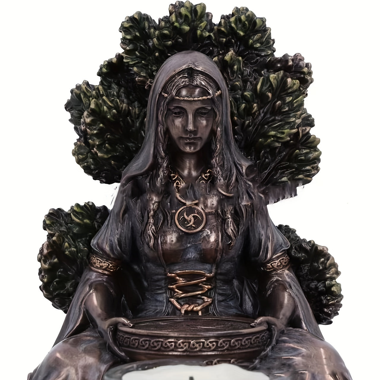 Goddess Resin Statue Candle Holder Home Garden Decor