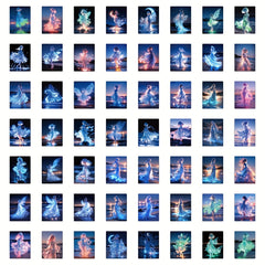 63pcs Seashore Dancer Vinyl Stickers for Scrapbooks Laptops Water Bo