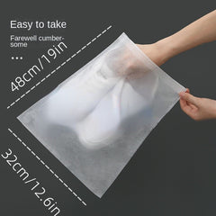 10pcs Portable Shoes Bag Travel Storage Pouch Non Woven Fabric Dust Proof Drying