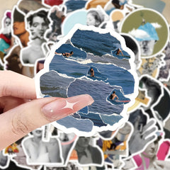 60pcs Abstract People Stickers Graffiti Decals DIY Stationery and Plastic
