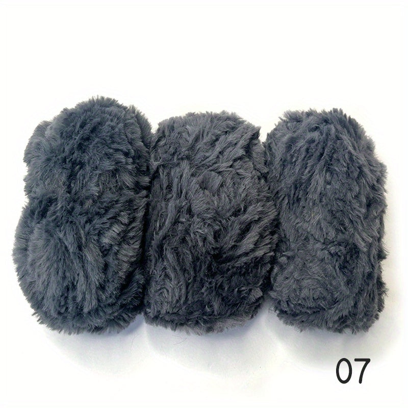 Soft Fur Yarn Chunky Fluffy Faux Fur Yarn for Crocheting & Knitting 150g