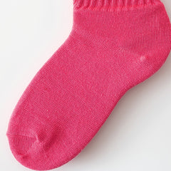 3 Pairs Solid Socks Soft Sports Women's Stockings