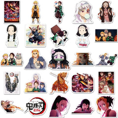 50 Anime Ghost Slayer Blade Stickers Waterproof Decorative
