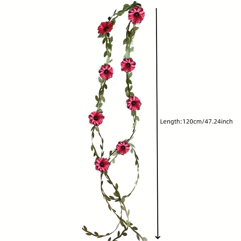 Retro Forest Style Flower Vine Hair Tie