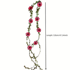 Retro Forest Style Flower Vine Hair Tie