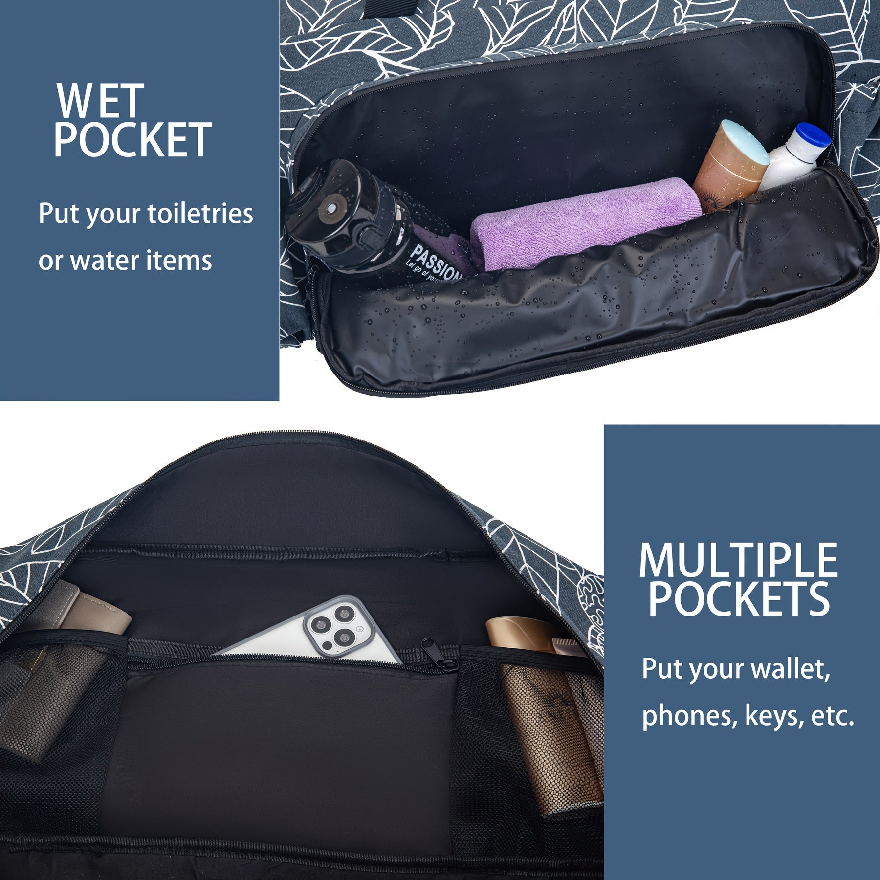 Canvas Yoga Mat Storage Bag Large Capacity Gym Fitness Bag