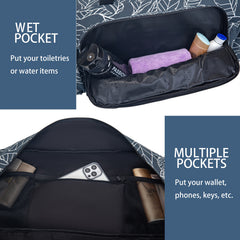 Canvas Yoga Mat Storage Bag Large Capacity Gym Fitness Bag