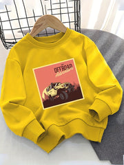 Sunset Off-road Car Print Boys Sweatshirt