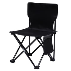 Portable Folding Chair with Side Pocket for Camping Fishing Travel