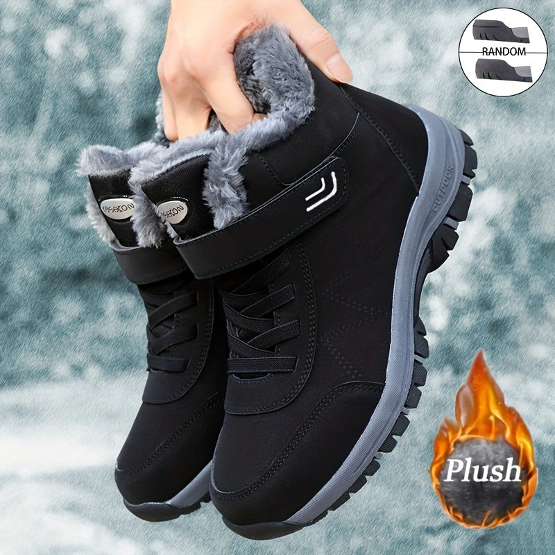 Thick Sole Non Slip Tactical Hiking Shoes Slip On Waterproof Ankle Boots