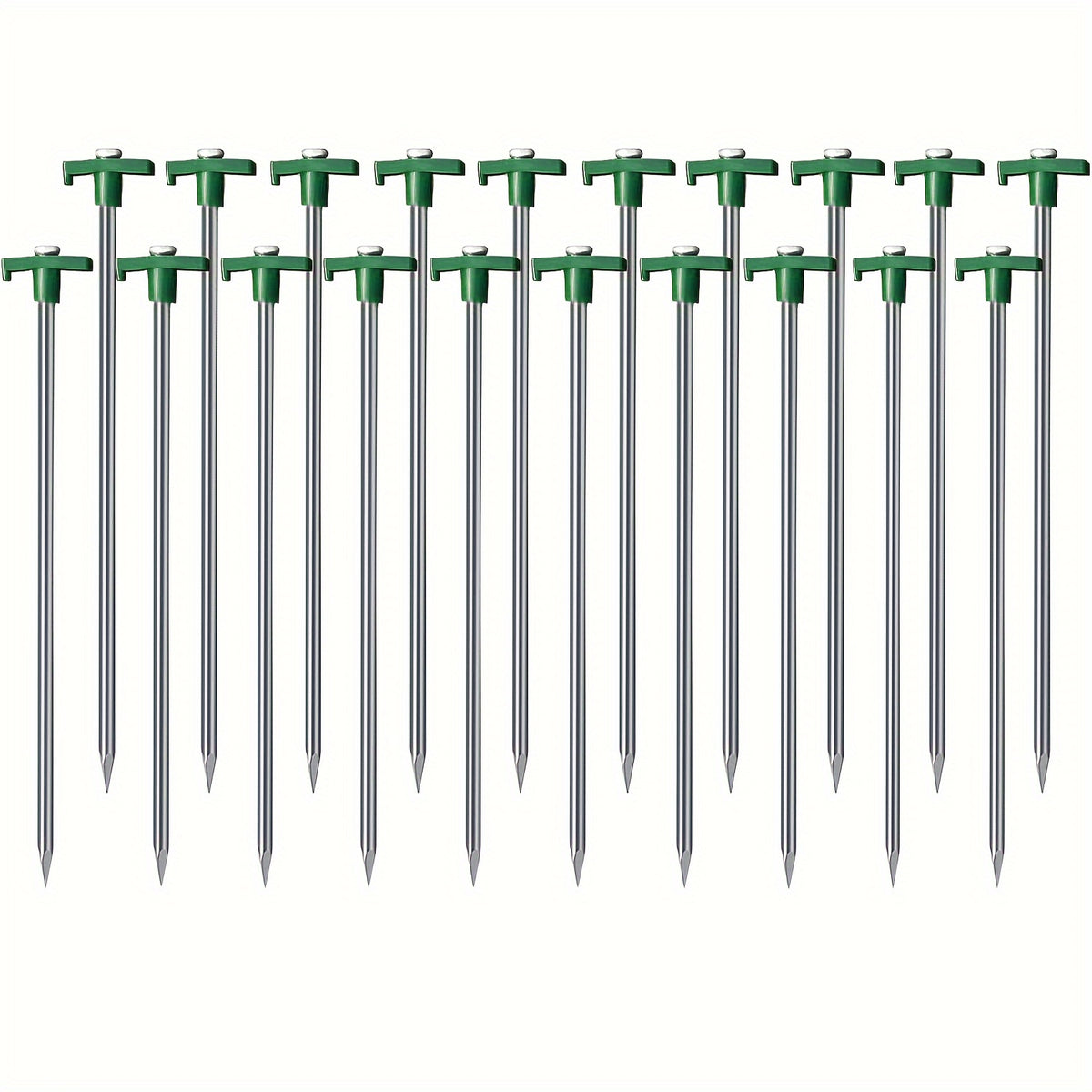 20pcs Heavy Duty Tent Stakes Metal Tent Pegs Ground Stakes For Outdoor Camping