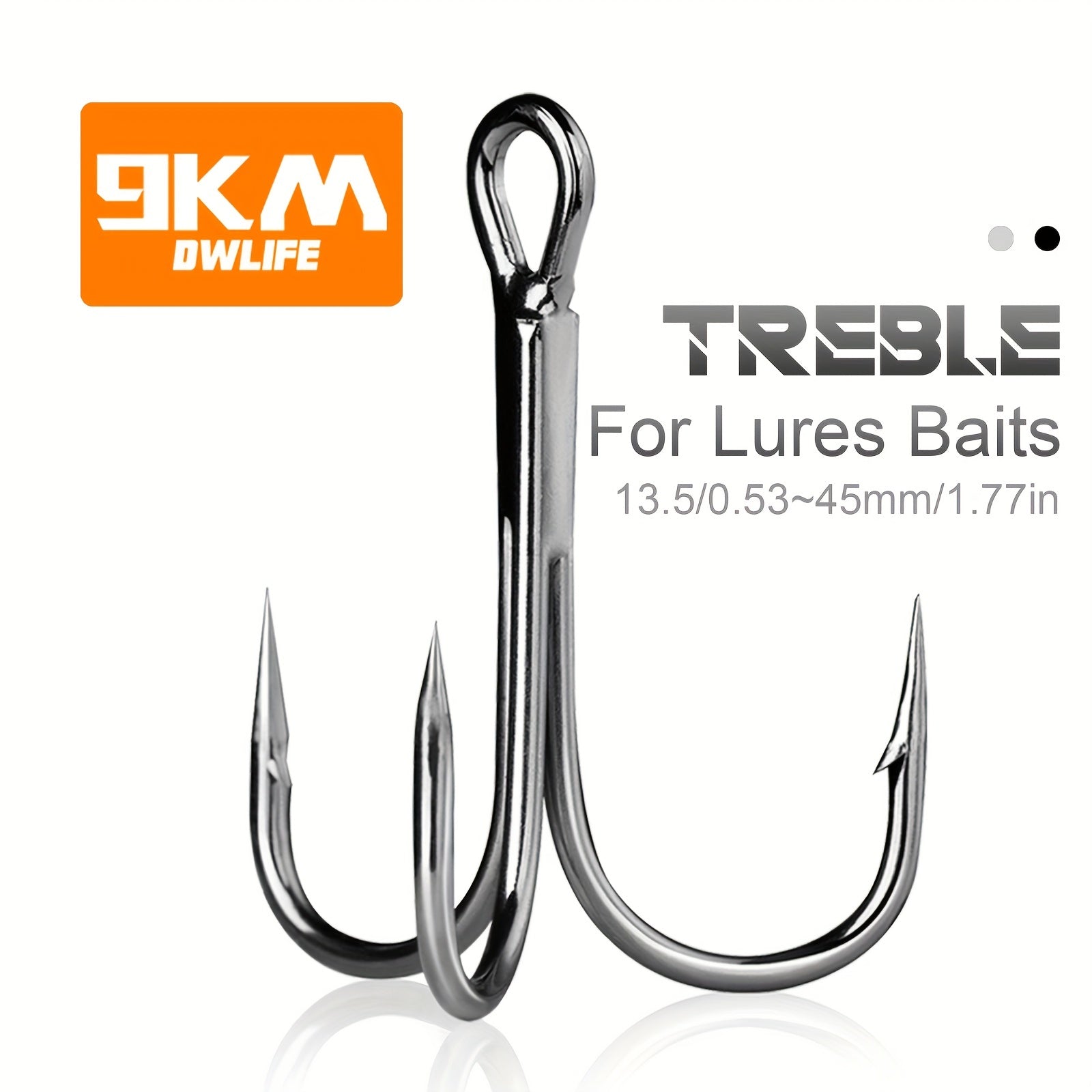 9KM High Carbon Steel Fishing Hooks - Corrosion Resistant & Ultra Strong