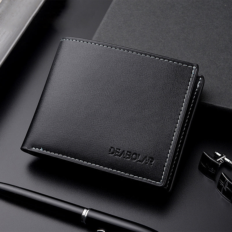 Men's PU Leather Wallet with Card Holder and Slots