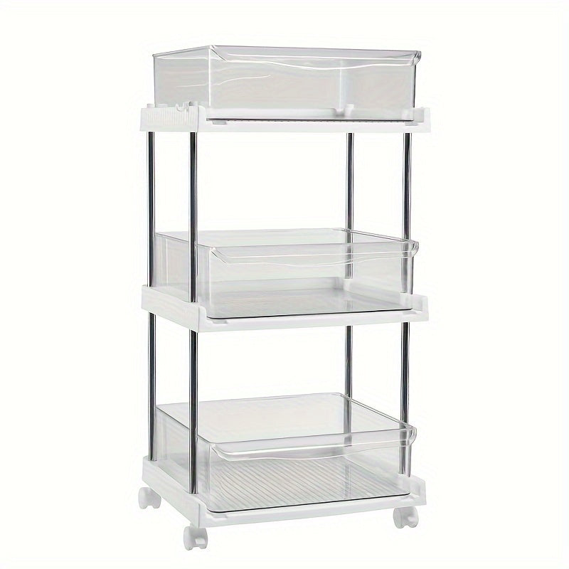 1pc Drawer Storage Rack Kitchen Storage Floor Layer Stand