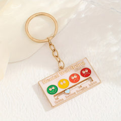 Colorful Zinc Alloy Keychain Men's Holiday Gift