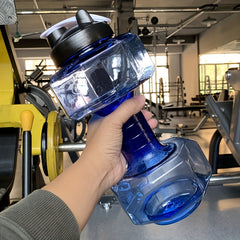 2600ml Plastic Dumbbell Water Cup Gym Sports Kettle