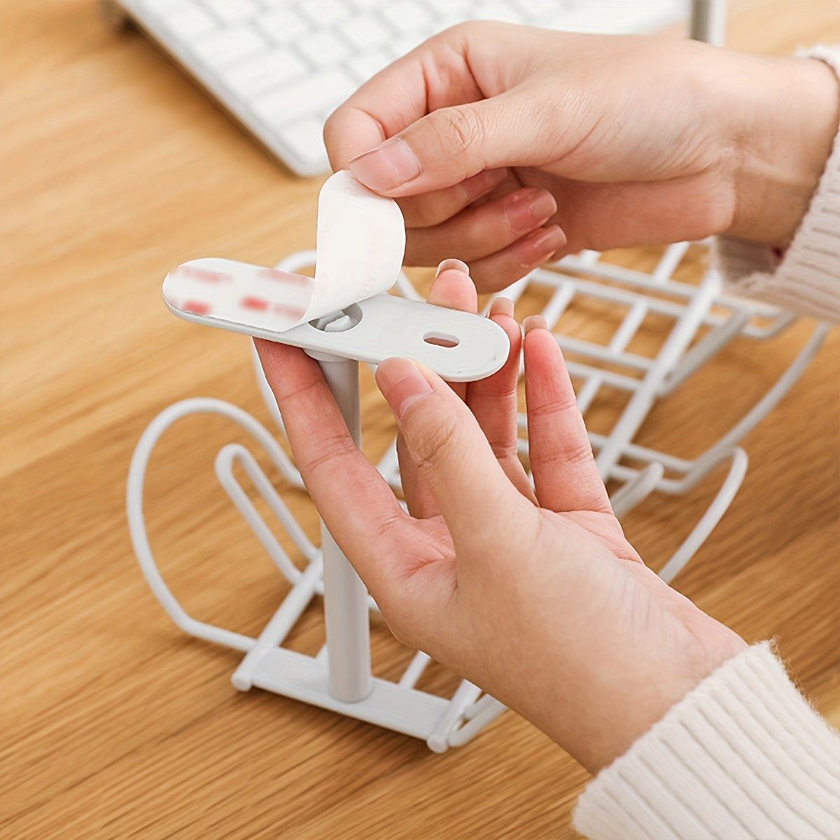 Cable Management Basket for Desk Power Cords