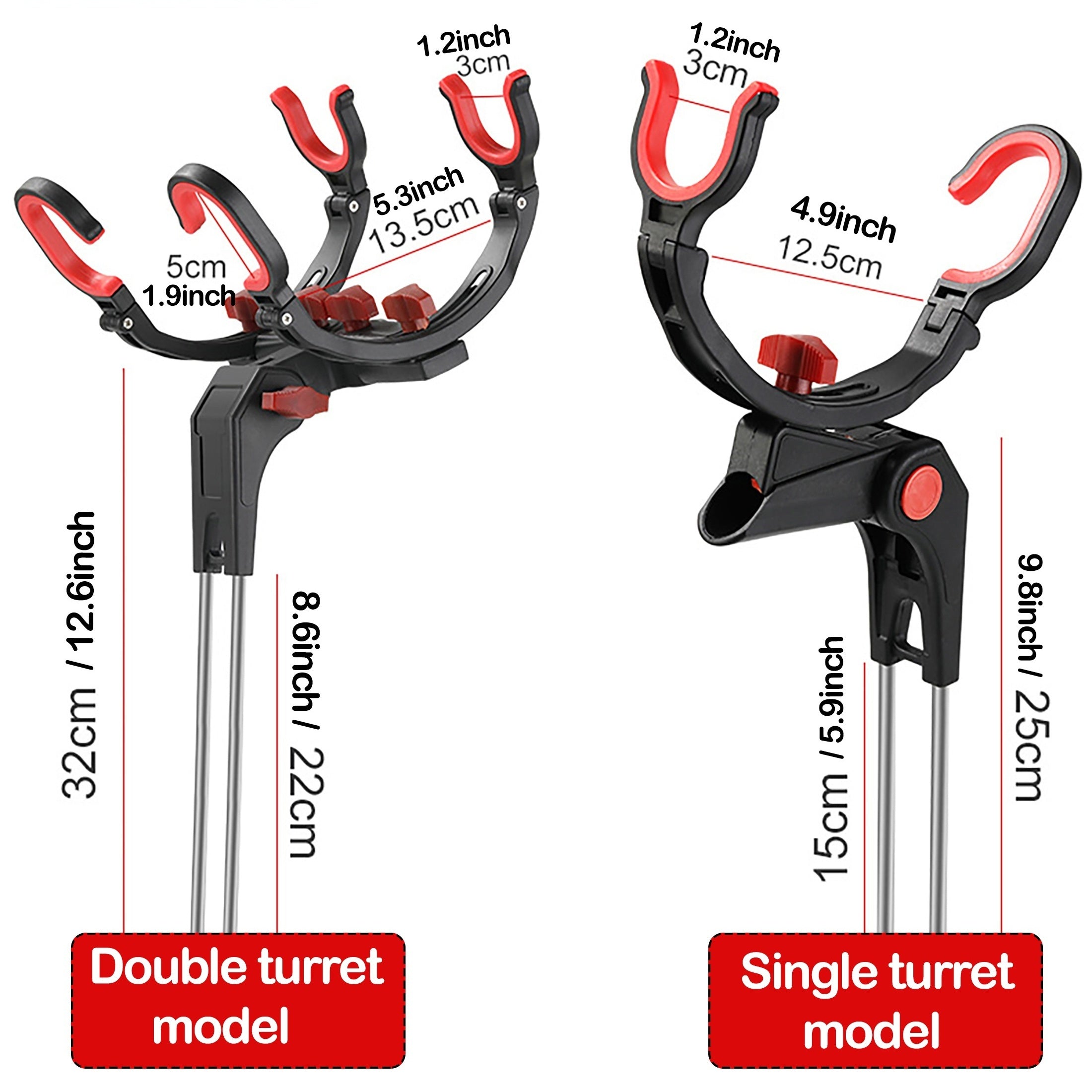 360 Adjustable Fishing Pole Stand Foldable Bracket for Sea & Lake Rods