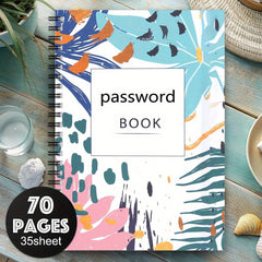 Fun Spiral Password Notebook Logbook for Website Login Details
