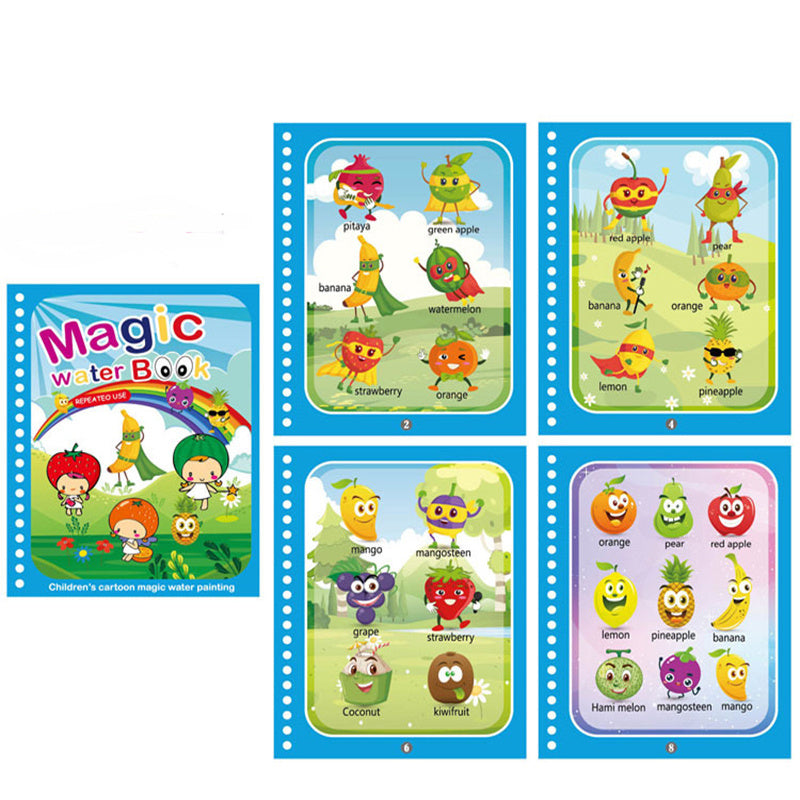 Montessori Sensory Water Drawing Book for Kids
