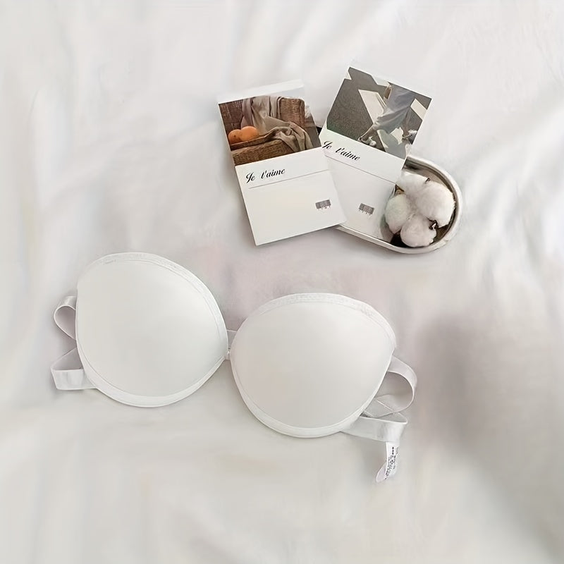 Strapless Push Up Bra Comfy Non slip Invisible Bra Women's Lingerie