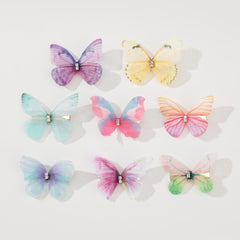 8pcs Butterfly Barrettes Vintage Hair Clip Accessories