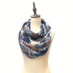 Boho Floral Frayed Edge Scarf Spring Summer Sunscreen Windproof Shawl