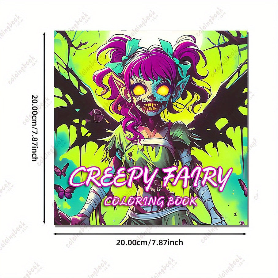Horror Fairy Drawing Coloring Book - Upgraded Deluxe Edition