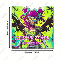 Horror Fairy Drawing Coloring Book - Upgraded Deluxe Edition