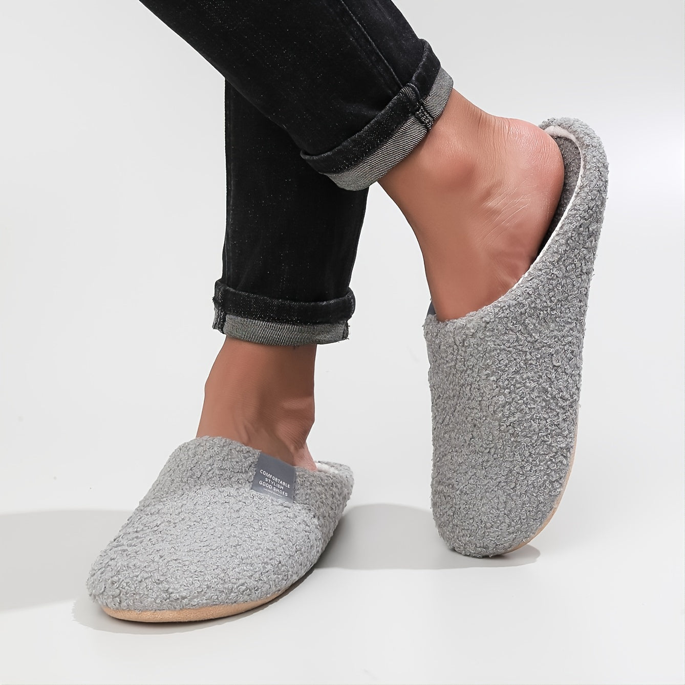 Men's Cozy Indoor Slippers with Plush Lining