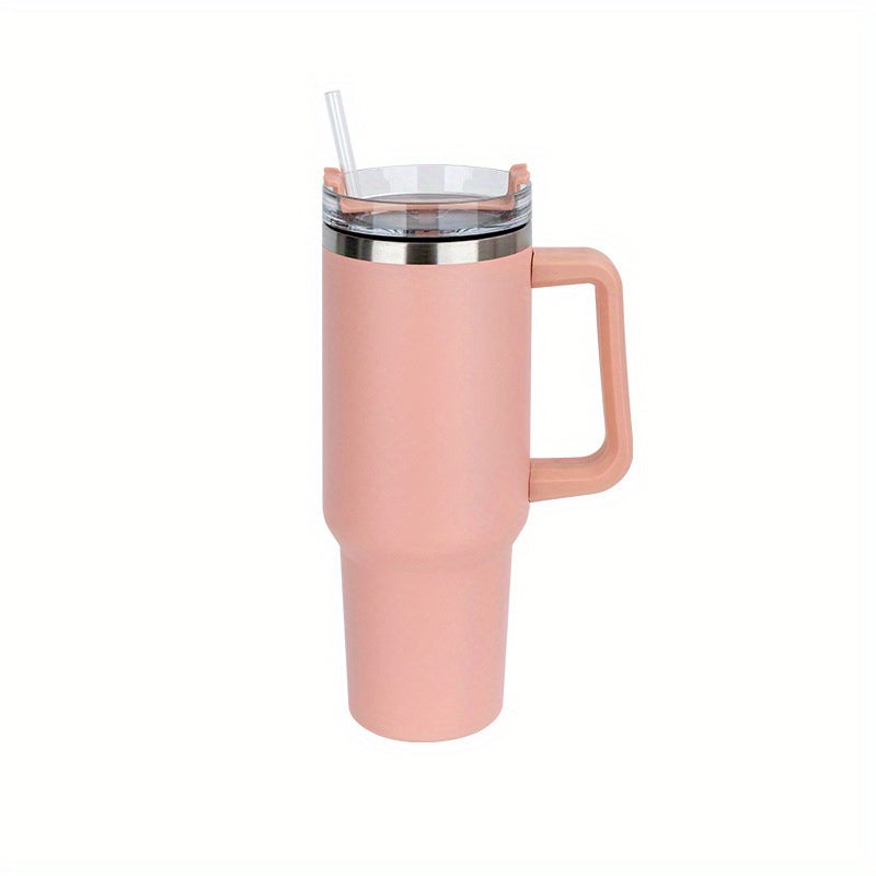 40oz Stainless Steel Tumbler with Lid Thermal Water Bottle Handle Portable
