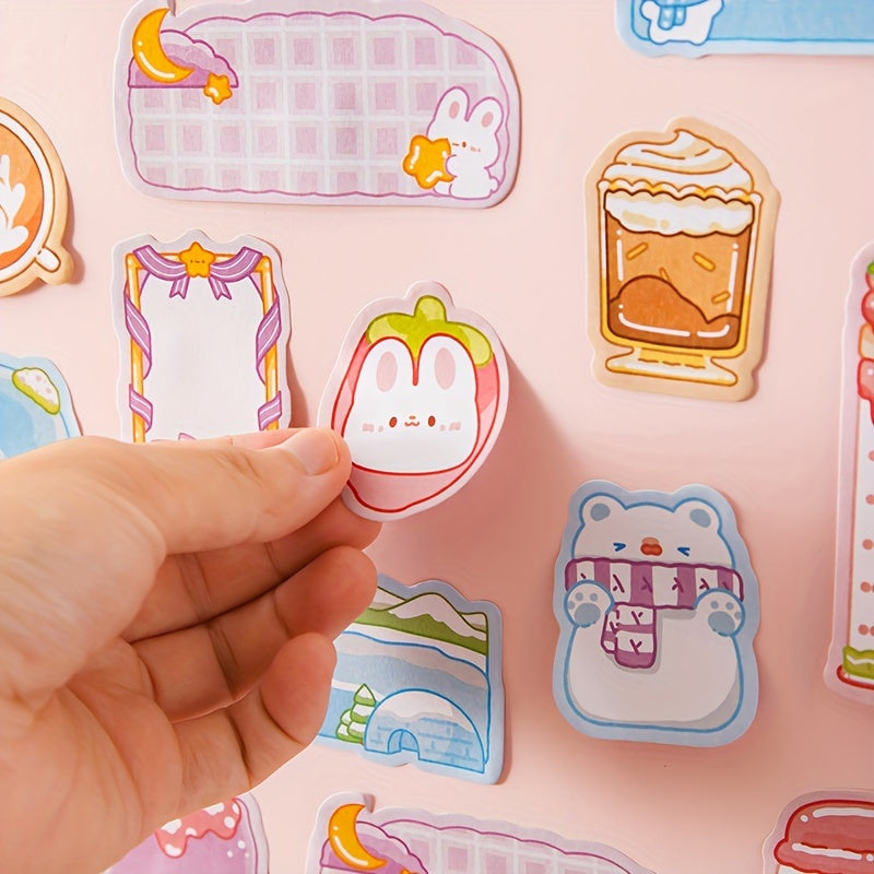 2pcs Cartoon Pet Sticky Notes Student Stationery Note Paper