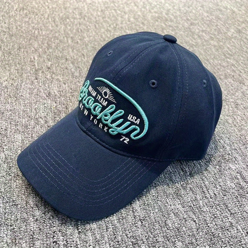 Big Head Circumference Men's Retro Baseball Cap Embroidered Sunshade Peaked Cap