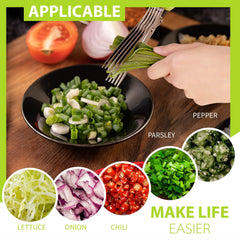 Multipurpose Kitchen Shears Herb Scissors Set with 5 Stainless Steel Blades
