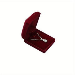 Velvet Necklace Pendant Jewelry Display Box for Gifts