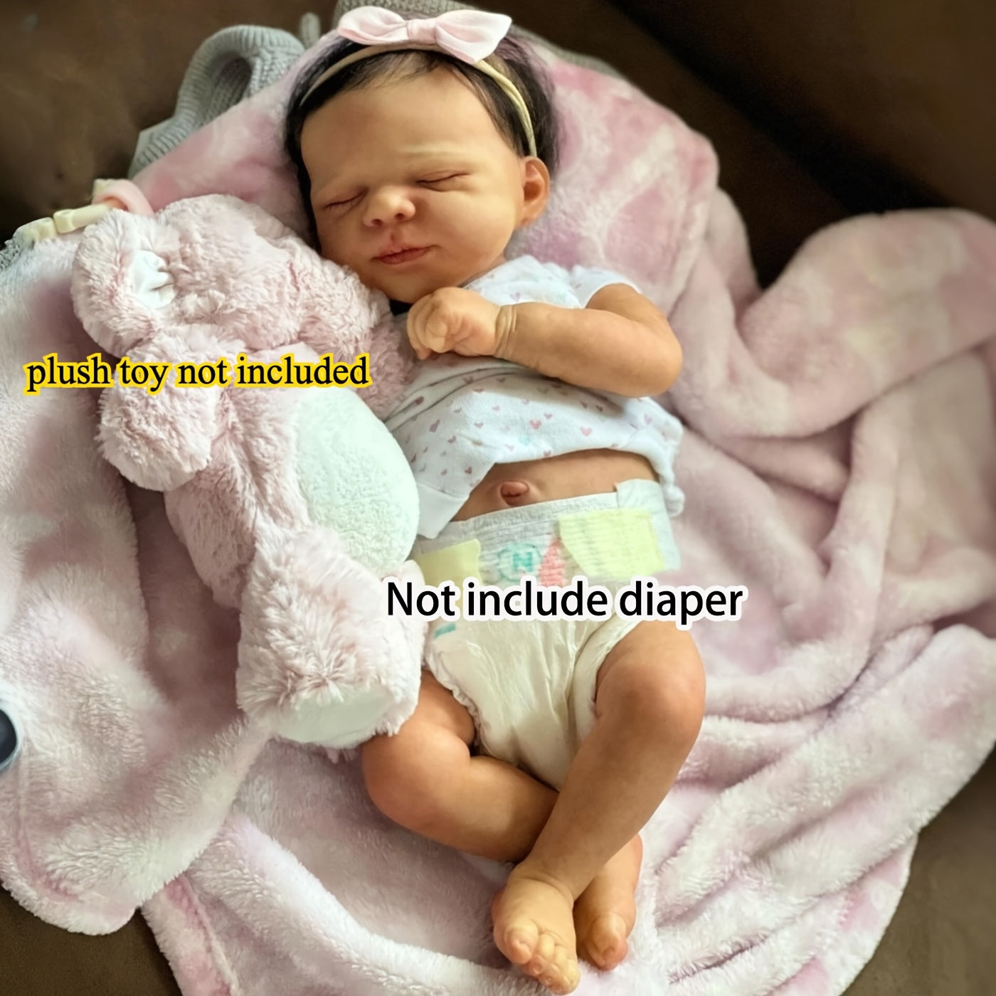 19 Inch Soft Vinyl Youngsters Doll Realistic Sleeping Girl Toy
