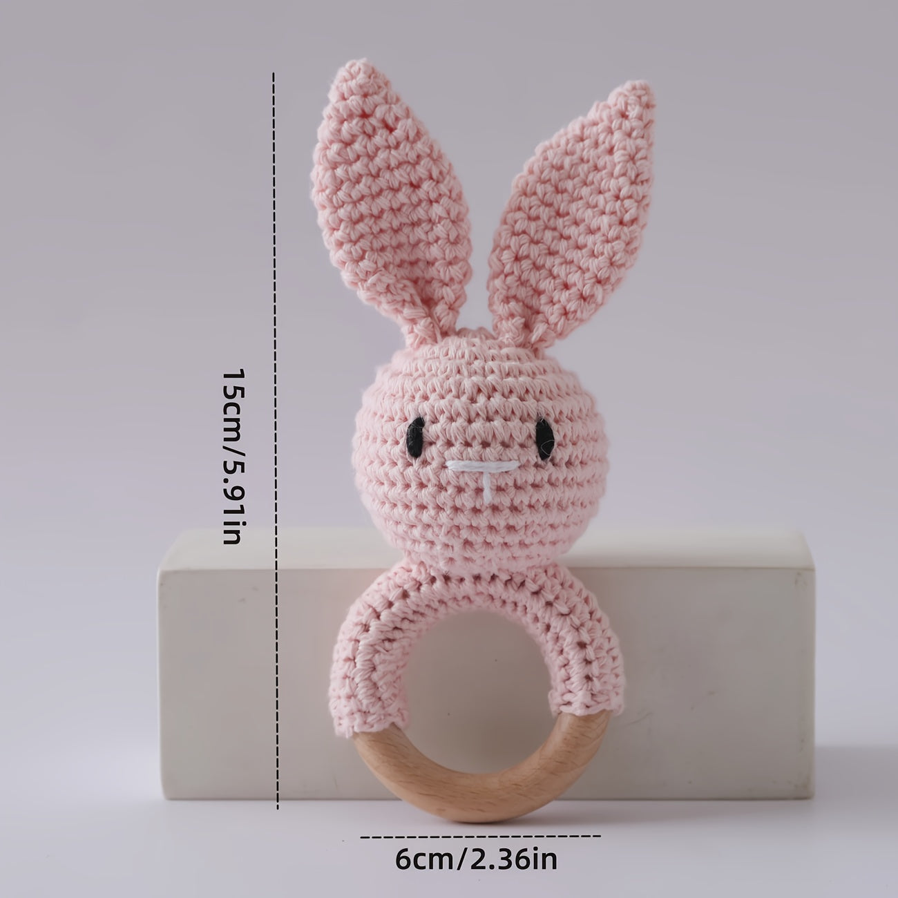 Rabbit Bell Toy with Plush Ear Sensory Toy for Toddlers